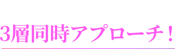 1回で3層同時アプローチ